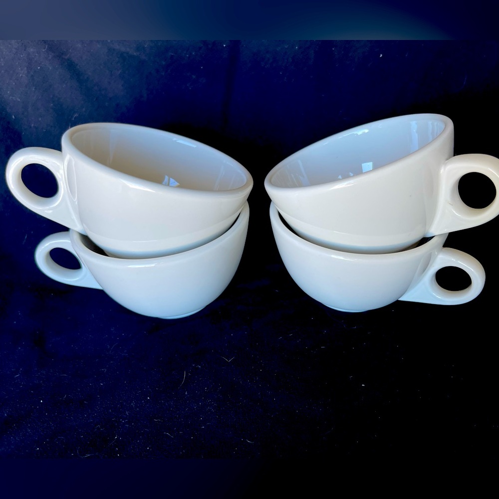 Homer Laughlin coffee cups, mugs, restaurant ware, white